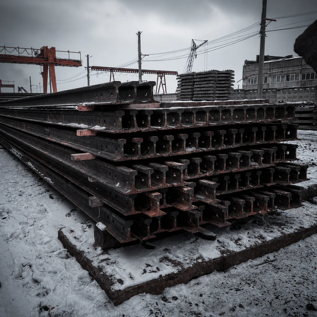 Рельс РП65 ОТ350 с отверстиями 3\2